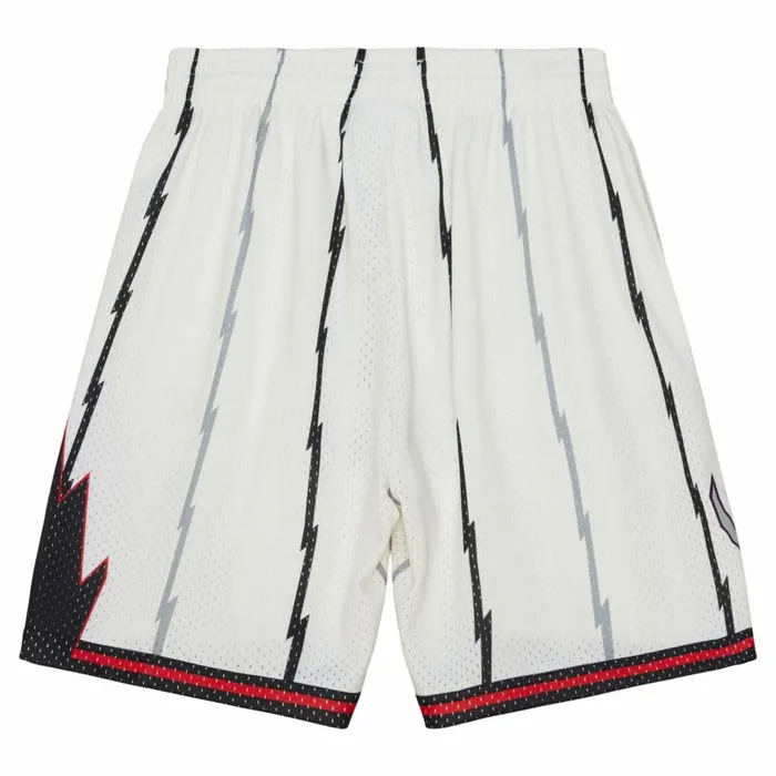 Men039s Shorts Mitchell and Ness Cream Swingman Shorts Toronto Raptors 1998 Men039s Shorts Mitchell and Ness Cream Swingman Shorts Toronto Raptors 1998