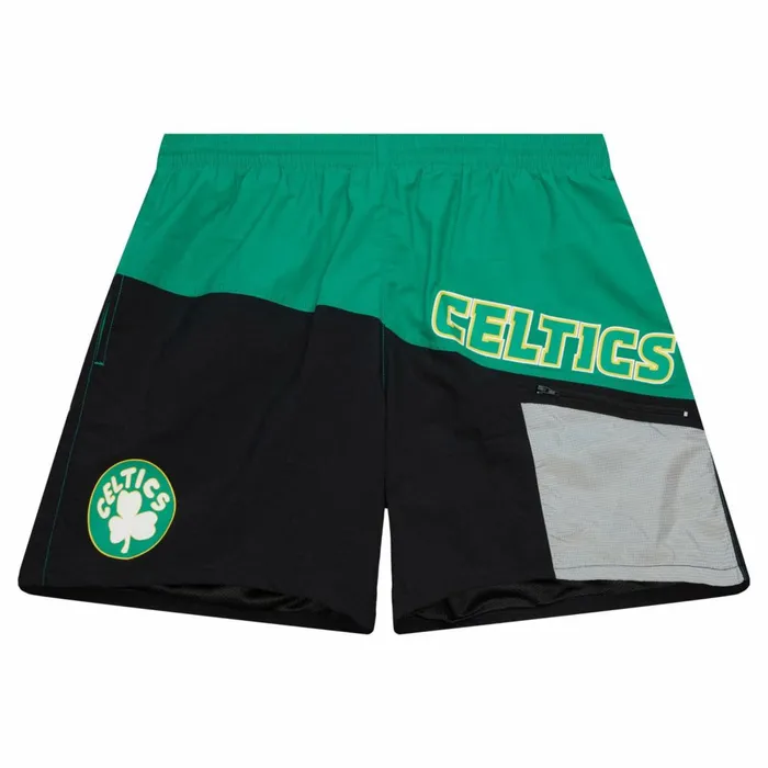 Men039s Shorts Mitchell and Ness Nylon Utility Shorts Boston Celtics