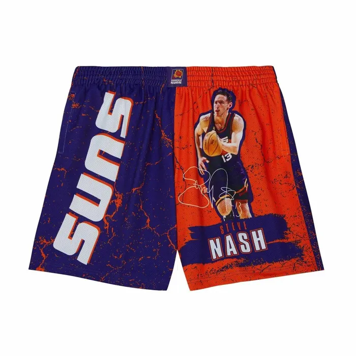 Men039s Shorts Mitchell and Ness Player Burst Mesh Shorts Phoenix Suns Steve Nash Men039s Shorts Mitchell and Ness Player Burst Mesh Shorts Phoenix Suns Steve Nash