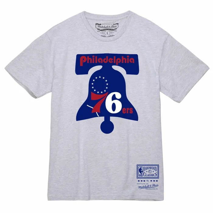 Men039s TShirts and Tops Mitchell and Ness Basic Logo 1 Tee Philadelphia 76ers Men039s TShirts and Tops Mitchell and Ness Basic Logo 1 Tee Philadelphia 76ers