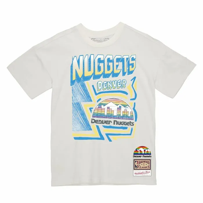 Men039s TShirts and Tops Mitchell and Ness Sidewalk Sketch Tee Denver Nuggets Men039s TShirts and Tops Mitchell and Ness Sidewalk Sketch Tee Denver Nuggets