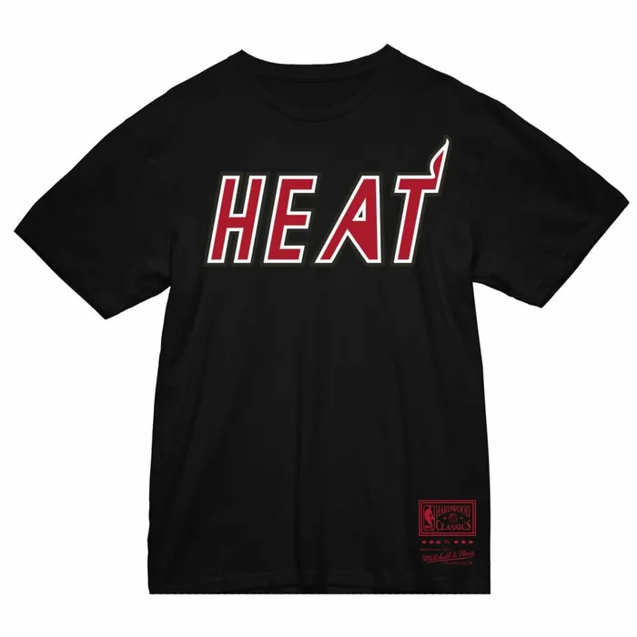 Men039s TShirts and Tops Mitchell and Ness Wordmark 1 Tee Miami Heat