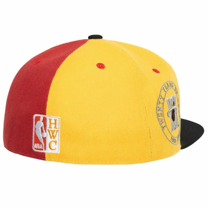 Men039sWomen039s Fitted 163 Styles Mitchell and Ness Tri Cycle Fitted Hat Miami Heat Men039sWomen039s Fitted 163 Styles Mitchell and Ness Tri Cycle Fitted Hat Miami Heat