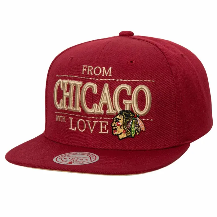 Men039sWomen039s Snapback 1921 Styles Mitchell and Ness With Love Snapback Chicago Blackhawks Men039sWomen039s Snapback 1921 Styles Mitchell and Ness With Love Snapback Chicago Blackhawks