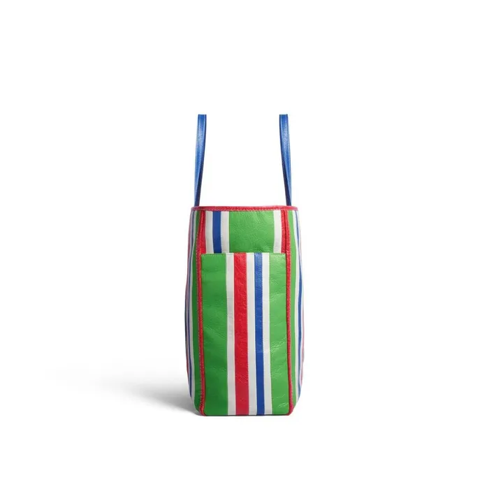 Men Bags and Totes Balenciaga Chatelet Carry All Xl Tote Bag In Greenredbluewhite