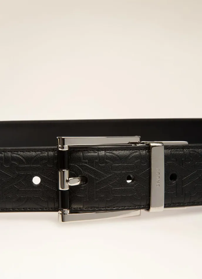 Men Bally Belts Astor 8211 Leather 35mm Belt In Black