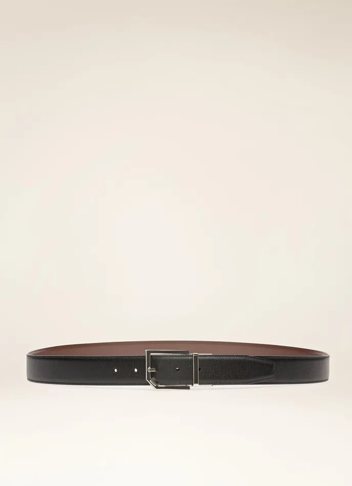 Men Bally Belts Charlton 8211 Leather Adjustable and Reversible 35mm Belt In Black and Brown Men Bally Belts Charlton 8211 Leather Adjustable and Reversible 35mm Belt In Black and Brown