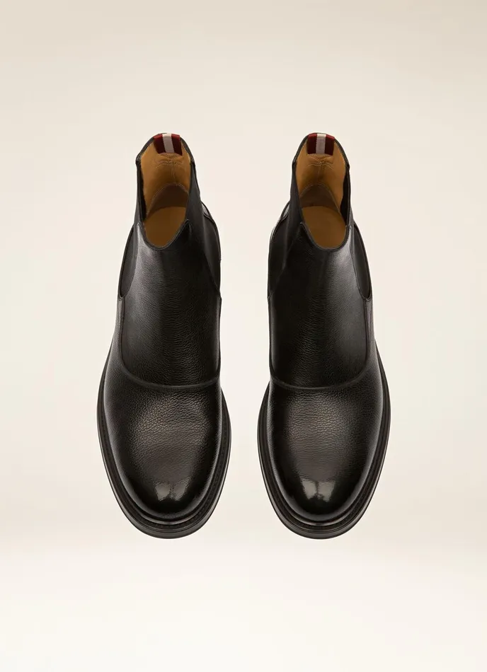 Men Bally Boots Nimir 8211 Leather Boots In Black