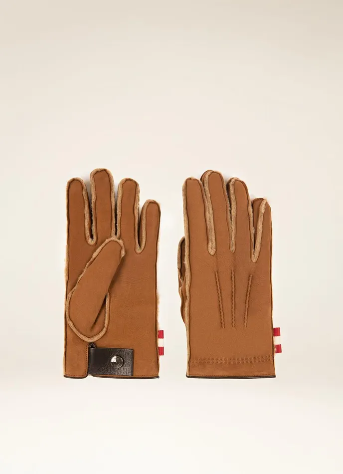 Men Bally Gloves And Hats Leather Gloves 8211 Leather Accessory In Brown