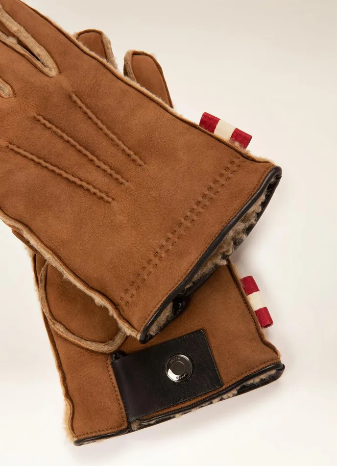 Men Bally Gloves And Hats Leather Gloves 8211 Leather Accessory In Brown
