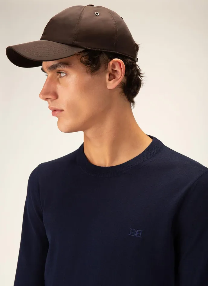 Men Bally Knitwear Merino Sweater 8211 Merino Wool Top In Navy