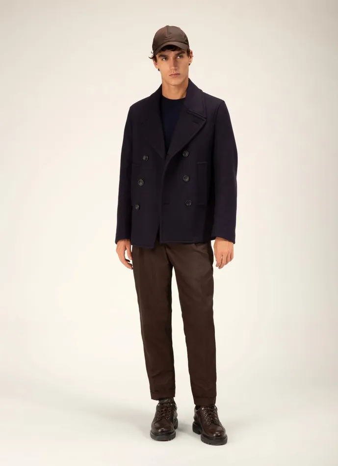 Men Bally Knitwear Merino Sweater 8211 Merino Wool Top In Navy
