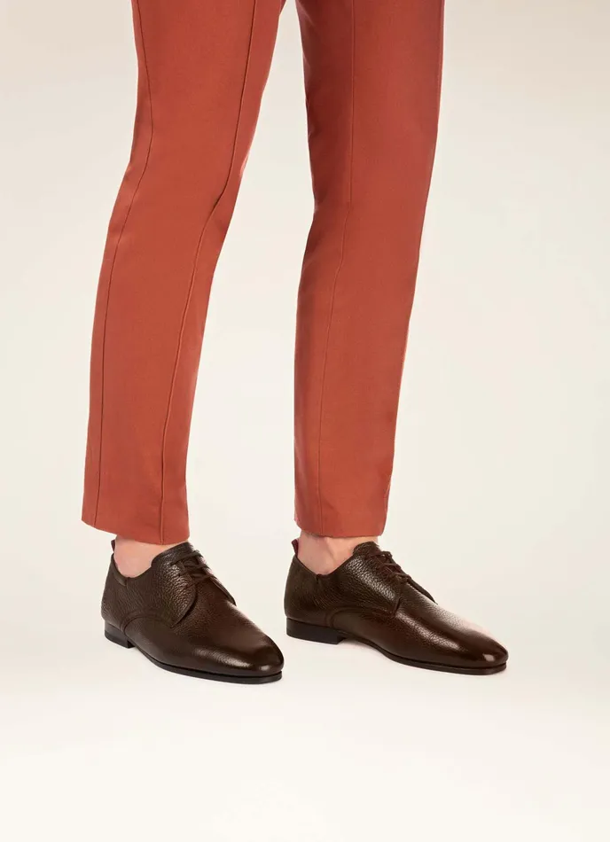 Men Bally LaceUps And Monks Plizard 8211 Leather Derby Shoes In Brown