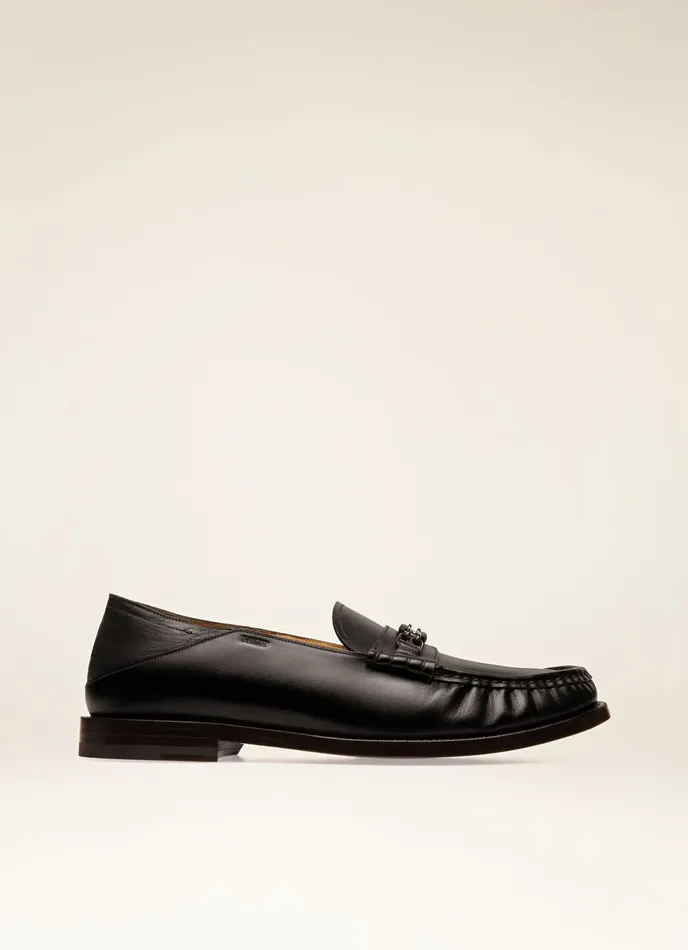 Men Bally Loafers And Moccasins Coriano 8211 Leather Moccasins In Black