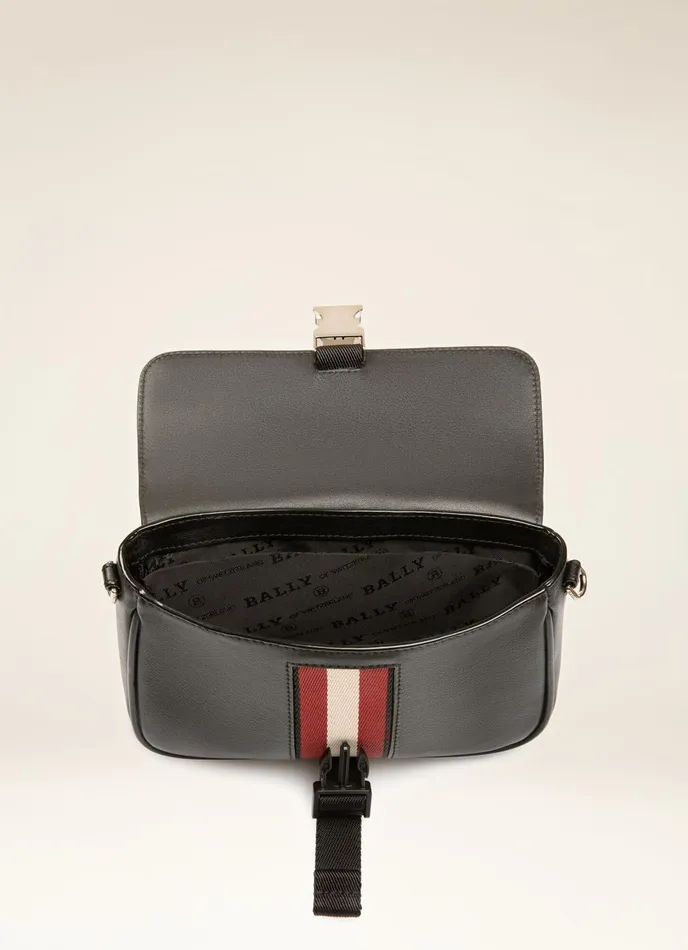Men Bally Messenger Bags Bodhi 8211 Leather Phone Wallet In Black