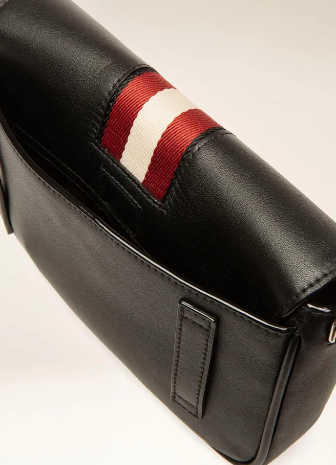 Men Bally Messenger Bags Bodhi 8211 Leather Phone Wallet In Black
