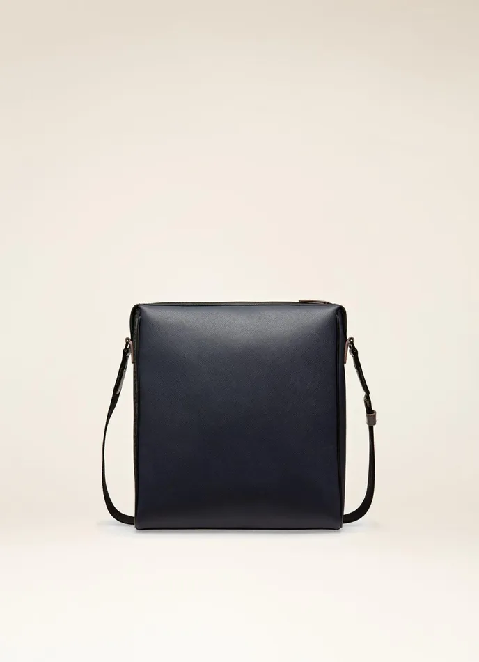 Men Bally Messenger Bags Mecoy 8211 Leather Crossbody Bag In Navy