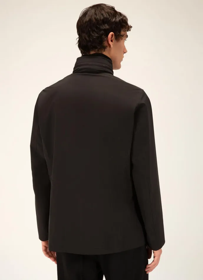 Men Bally Outerwear Field Jacket 8211 Techno Nylon Outerwear In Black