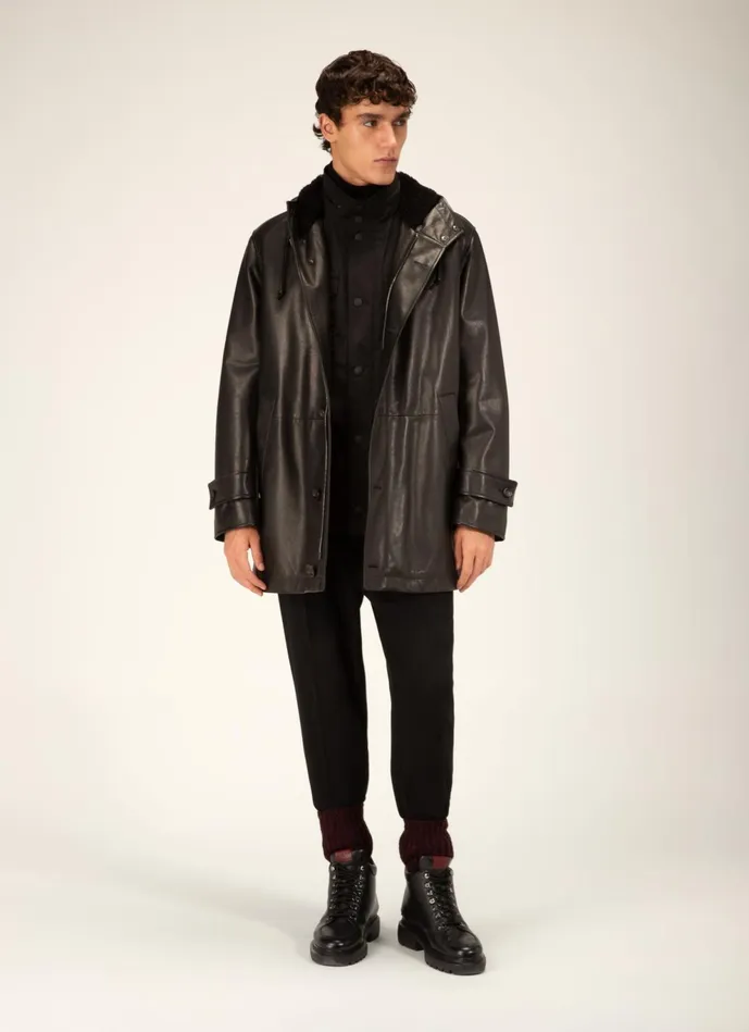 Men Bally Outerwear Field Jacket 8211 Techno Nylon Outerwear In Black