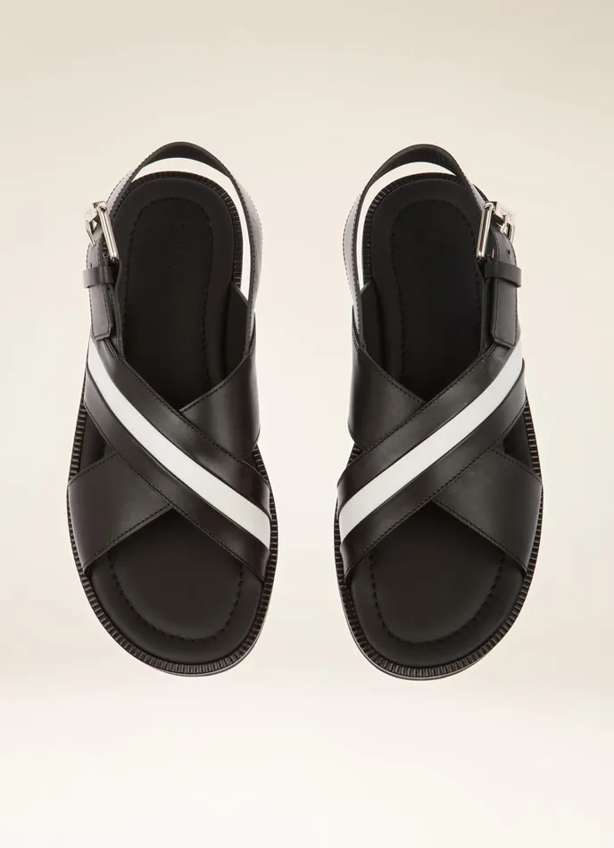 Men Bally Sandals And Slides Jameel 8211 Leather Sandals In Black