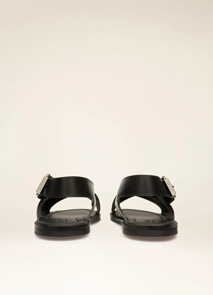 Men Bally Sandals And Slides Jameel 8211 Leather Sandals In Black