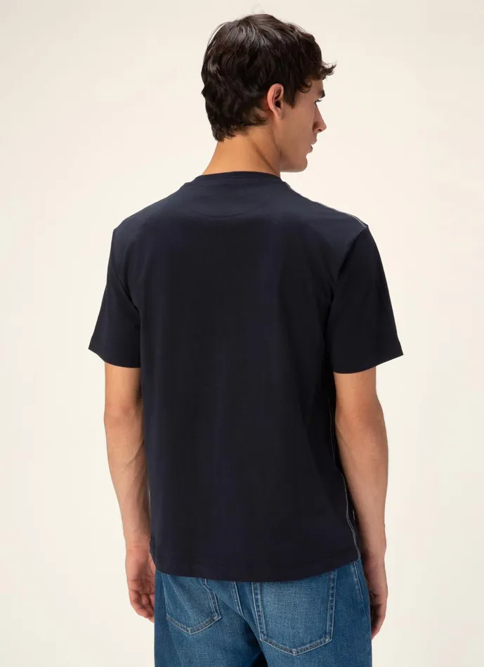 Men Bally Shirts And TShirts Bally Stripe TShirt 8211 Cotton Top In Black
