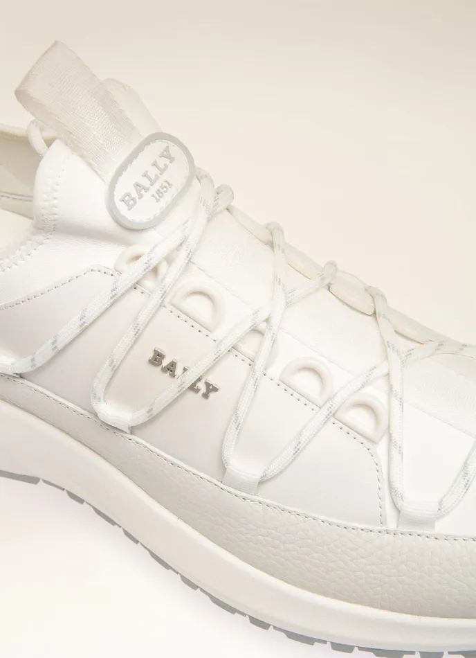 Men Bally Sneakers Delys 8211 Leather Sneakers In White