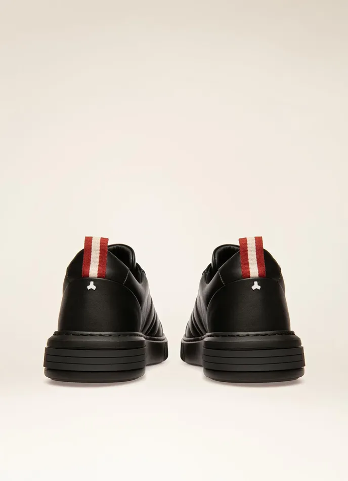 Men Bally Sneakers Maxim 8211 Leather Sneakers In Black
