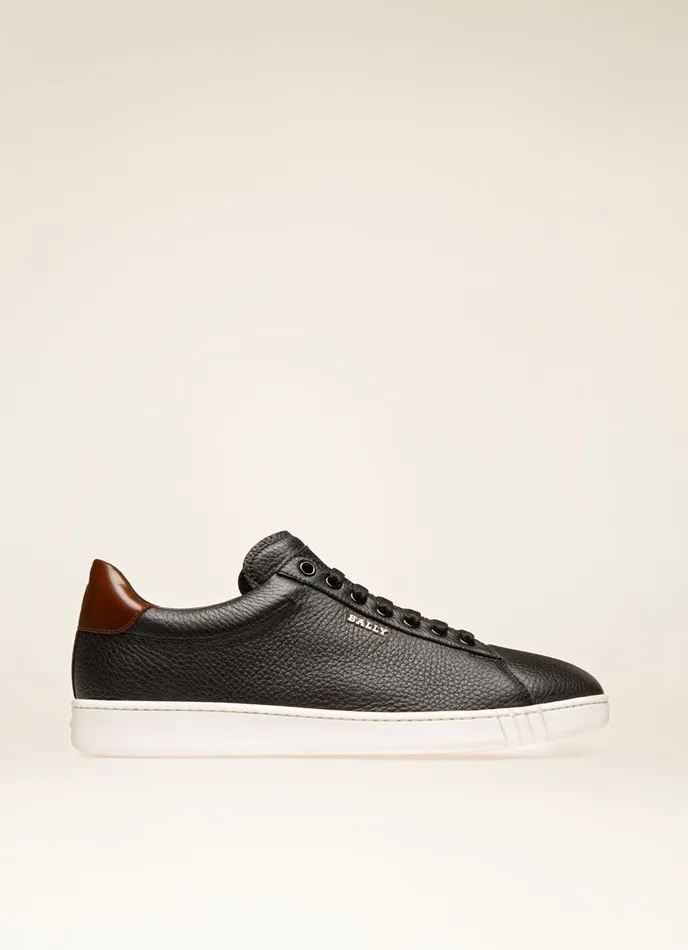 Men Bally Sneakers Wildy 8211 Leather Sneakers In Black