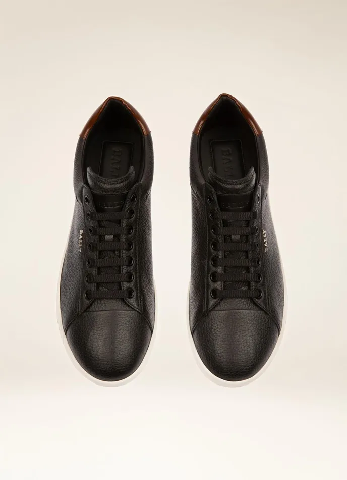 Men Bally Sneakers Wildy 8211 Leather Sneakers In Black