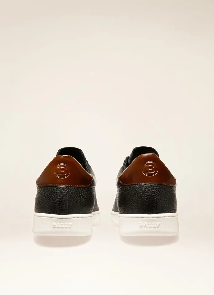 Men Bally Sneakers Wildy 8211 Leather Sneakers In Black