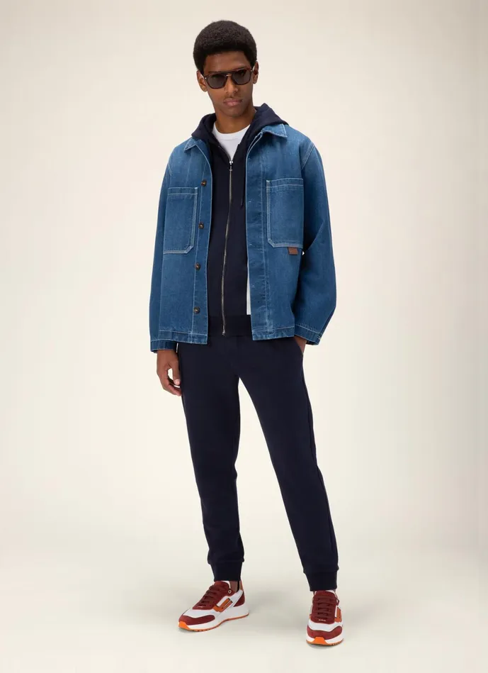 Men Bally Tracksuits Bally Stripe Hoodie 8211 Cotton Sweatshirt In Black