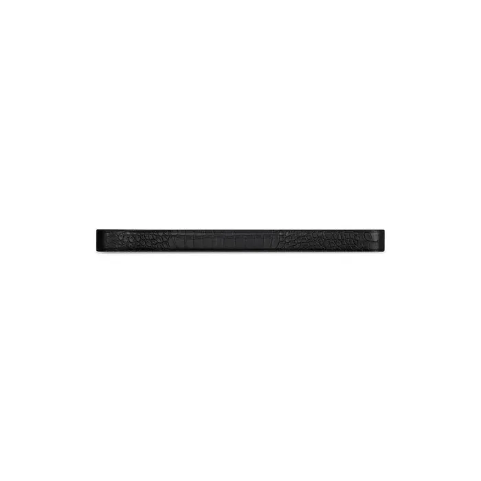Men Belts Balenciaga Bb Reversible Belt Crocodile Embossed In Black