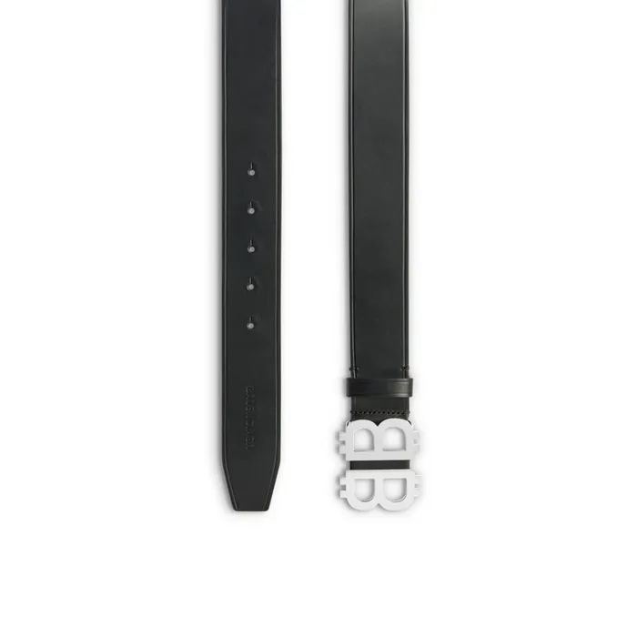 Men Belts Balenciaga Crypto Bb Belt In Black