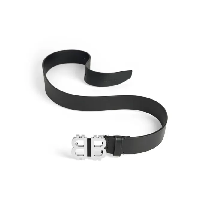 Men Belts Balenciaga Crypto Bb Belt In Black