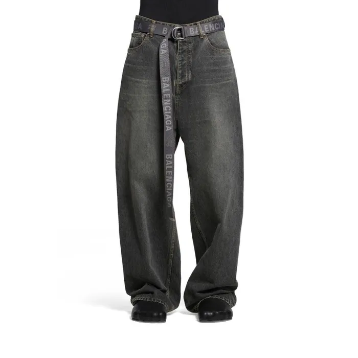 Men Belts Balenciaga D Ring Belt In Blue