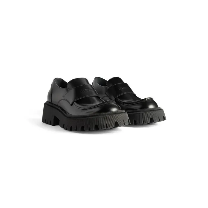Men Boots and Derbies Balenciaga Tractor Loafer In Black