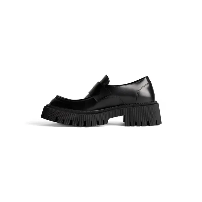 Men Boots and Derbies Balenciaga Tractor Loafer In Black