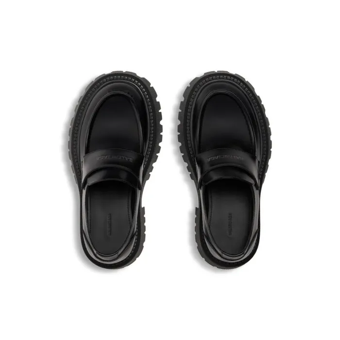 Men Boots and Derbies Balenciaga Tractor Loafer In Black