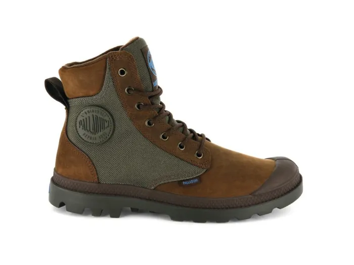 Men Boots PALLADIUM PAMPA SPORT CUFF WPN Bridle Brownmoon Mist