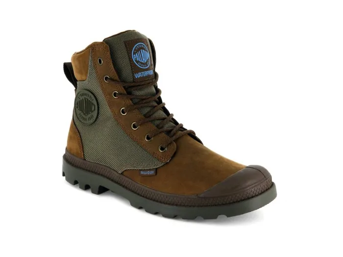 Men Boots PALLADIUM PAMPA SPORT CUFF WPN Bridle Brownmoon Mist Men Boots PALLADIUM PAMPA SPORT CUFF WPN Bridle Brownmoon Mist