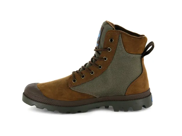 Men Boots PALLADIUM PAMPA SPORT CUFF WPN Bridle Brownmoon Mist Men Boots PALLADIUM PAMPA SPORT CUFF WPN Bridle Brownmoon Mist