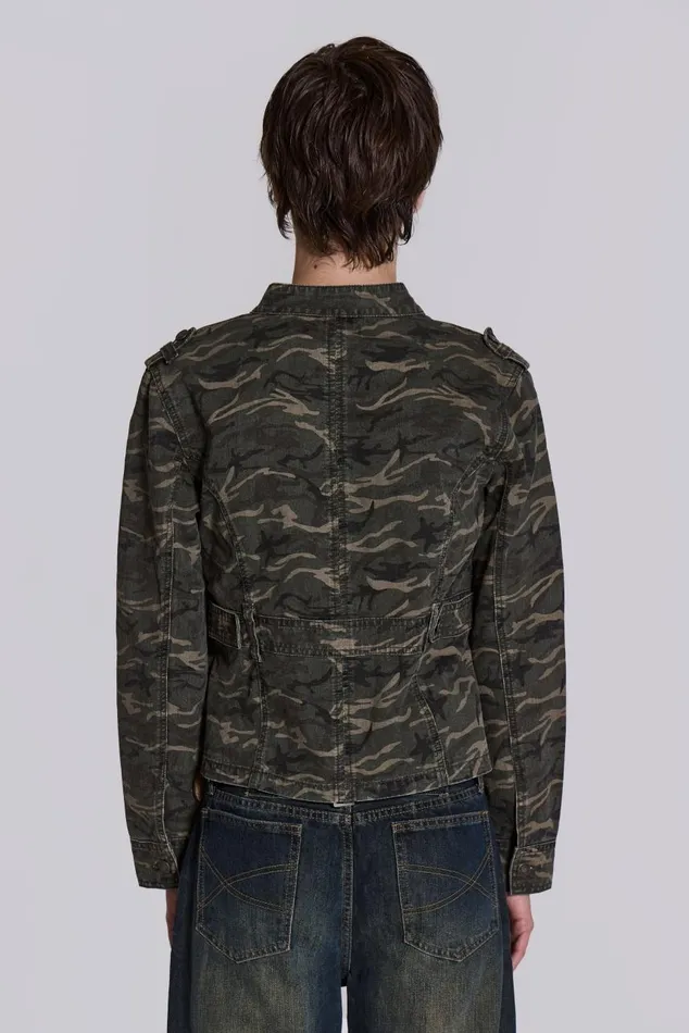 Men Camo Covert Jacket Jaded London Outerwear