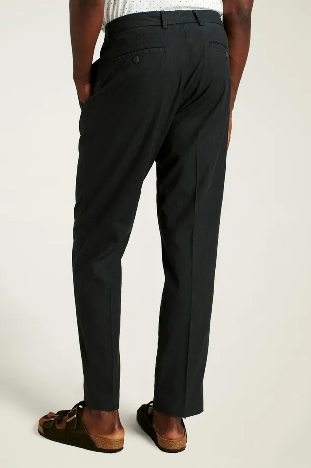 Men Coastal Linen Pant Jet Black Bonobos Seasonal Pants