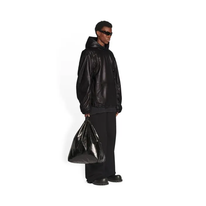 Men Coats and Jackets Balenciaga Hoodie Oversized In Black
