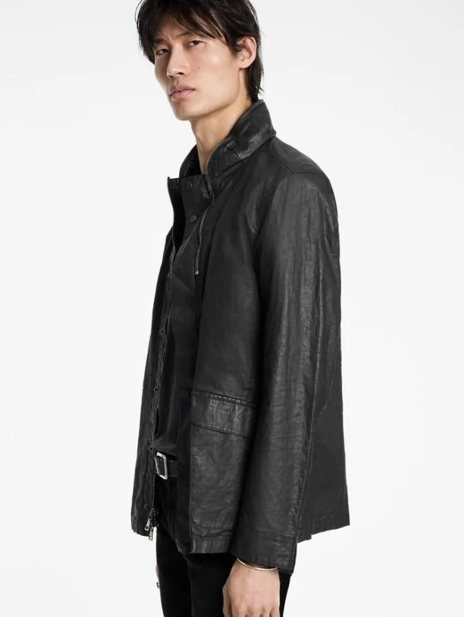 Men Coats And Jackets John Varvatos WOODHAVEN MILITARY JACKET Black