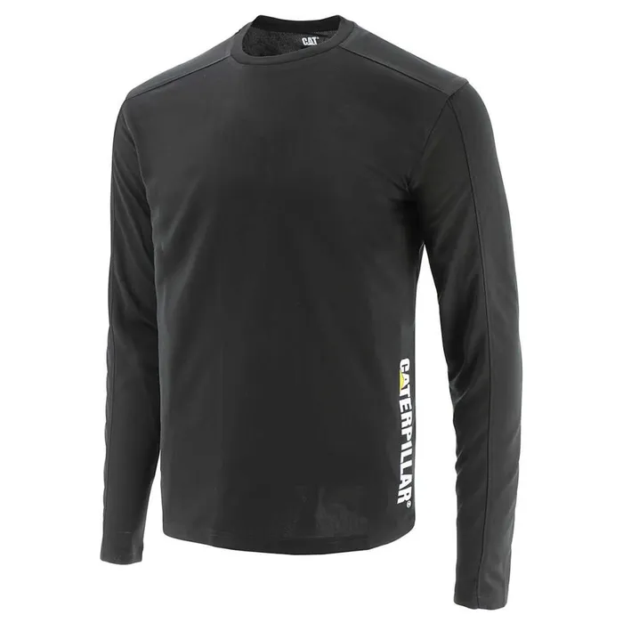 Men Coolmax Long Sleeve Tee Cat Footwear Tops and Outerwear