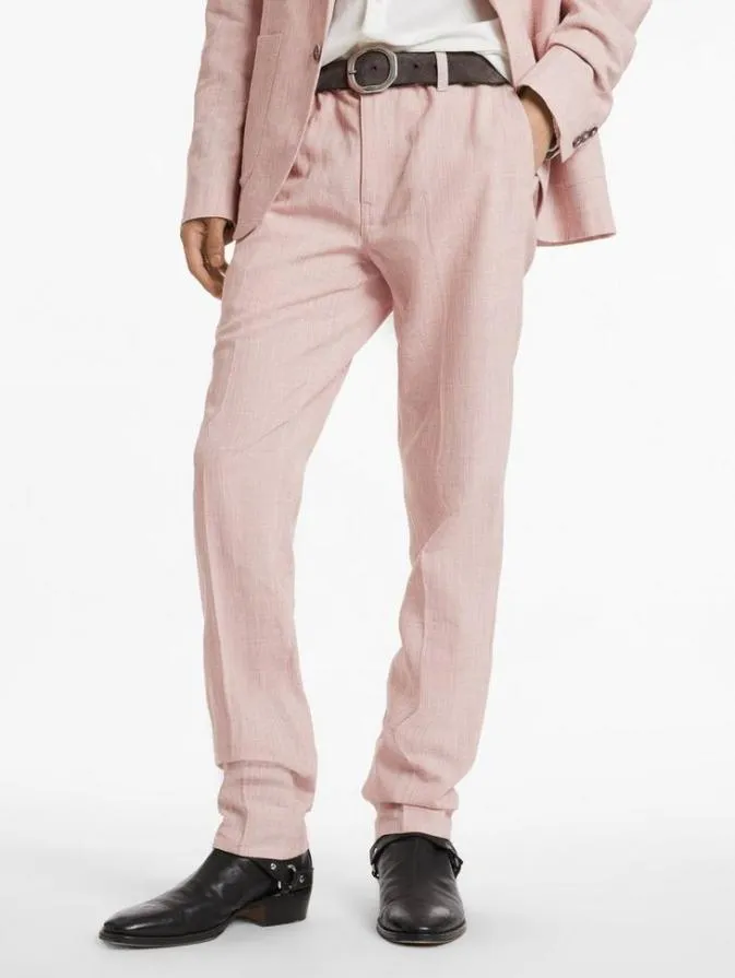 Men Dress Pants John Varvatos MOTOR CITY PANTS Barn Red