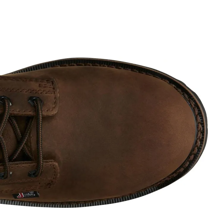 MEN Drywall 8034 Waterproof Steel Toe Brown Justin Boots Work