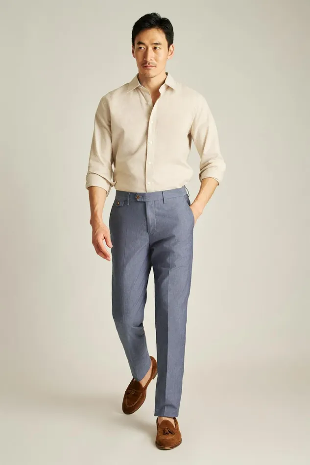 Men Easy Linen Shirt Khaki Bonobos Casual Shirts